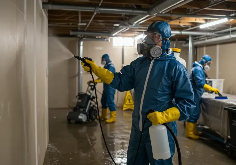 Basement Sanitization and Antimicrobial Treatment process in Los Indios, TX